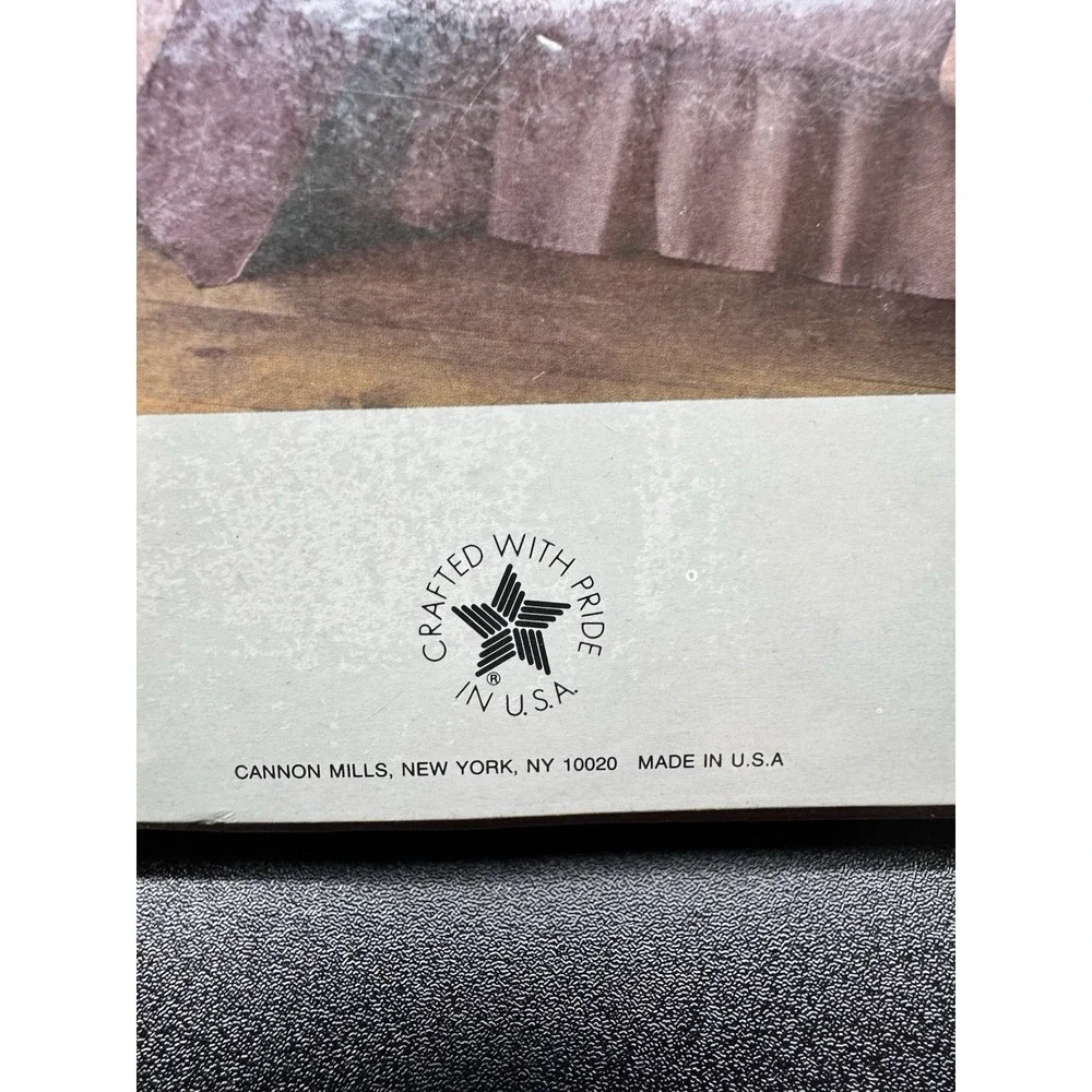 Vintage Cannon Color Classics Percale‎ Twin Flat Sheet Berry Pink USA New 1993